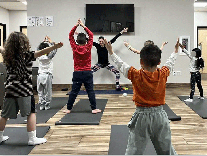Children’s yoga in our Emergency Placement Shelter